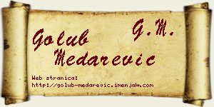 Golub Medarević vizit kartica